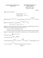 Đề 2 + ĐA lớp 11 Toán