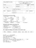 Gián án Thi KTCL hk 1 10-11