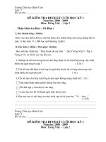 Bài soạn đề thi cuối ky I toán 5