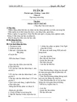 Bài giảng GA L5 tuần 20 2 buổi