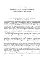 Kantian paradoxes and modern despair - Schopenhauer and Kierkegaard