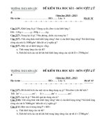 Bộ đề + ĐA KT HKI LÝ