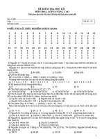 Tài liệu ĐỀ KIỂM TRA HỌC KÌ I- 2010 ĐÊ 5