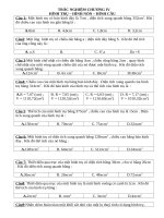 Tài liệu trac nghiem hinh 9 chuong 4