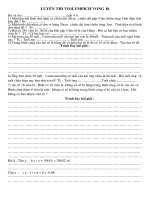 Bài soạn de thi violympich vòng 10 vong truong cực hay