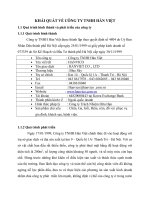 KHÁI QUÁT VỀ CÔNG TY TNHH HÀN VIỆT