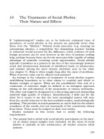 The Treatments of Social Phobia - Their Nature and Effects