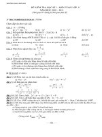 ĐỀ KT HKI TOÁN 8 NĂM 10-11