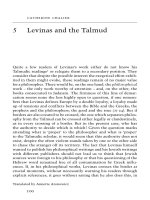Levinas and the Talmud