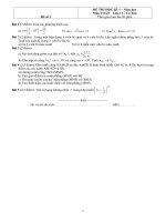 Đề thi Học kì 1 Toán 11 - Đề số 3