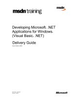 Developing Microsoft® .NET Applications for Windows® (Visual Basic® .NET)