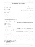 Phuong trinh mu va logarit