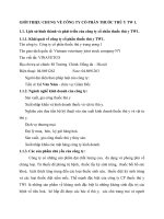 GIỚI THIỆU CHUNG VỀ CÔNG TY CỔ PHẦN THUỐC THÚ Y TW 1