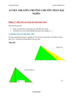 luyện thi lớp 6 Trần Đại Nghĩa (hinh hoc)