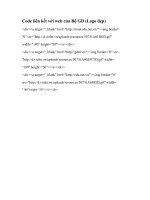 Tài liệu Code liên kết với web của Bộ GD