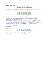 Vui cùng thơ Xuân Diệu