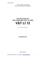 câu hỏi và bài tập theo chuẩn kiến thức và kỹ năng vật lý 12