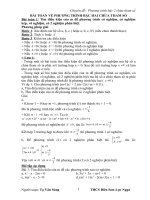 Tài liệu Chuyên đề bậc 2 chứa tham số