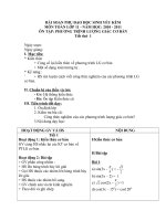 giáo án phụ đạo toán 11