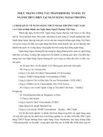 THỰC TRẠNG CÔNG TÁC THẨM ĐỊNH DỰ ÁN ĐẦU TƯ NGÀNH THỦY ĐIỆN TẠI NGÂN HÀNG NGOẠI THƯƠNG