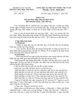 Tài liệu báo cáo công tác khảo thí