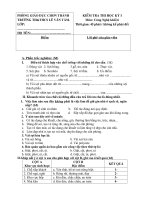 đề thi + đáp án cn6 hkI