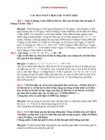 các bài toán chọn lọc tiểu học