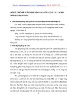 MỘT SỐ Ý KIẾN ĐỀ XUẤT NHẰM NÂNG CAO CHẤT LƯỢNG CHO VAY HỘ NÔNG DÂN TẠI NHNo CL