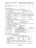 ĐE THI HK I ĐỊA 8