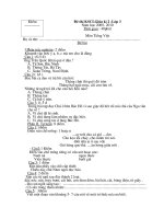 Bài giảng ĐỀ THI GHK II TV LỚP 3