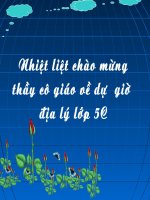 Bài soạn Địa lí Lớp 5