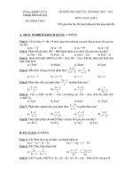 ĐỀ THI HỌC KỲ I TOÁN 8_HAY