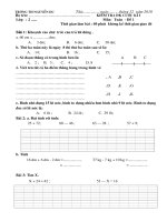 Bài giảng De KTDK cuoi ki I nam 2010