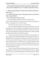 NHỮNG BIỆN PHÁP PHƯƠNG HƯỚNG NHẰM HOÀN THIỆN CÔNG TÁC KẾ TOÁN CHI PHÍ SẢN XUẤT VÀ TÍNH GIÁ THÀNH Ở CÔNG TY