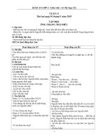 Bài soạn giáo án lớp 4 - Tuần 11