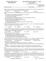 Bài giảng Đề-đáp án thi thử ĐH lần 1-2011-THPT Lê Xoay