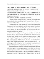 THỰC TRẠNG  KẾ TOÁN CHI PHÍ SẢN XUẤT VÀ TÍNH GIÁ THÀNH SẢN PHẨM SẢN XUẤT TẠI CÔNG TY TNHH SẢN XUẤT VÀ XUẤT NHẬP KHẨU ĐOÀN KẾT 1