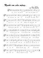 Bài hát người em sầu mộng - Y Vân (lời bài hát có nốt)