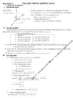 PHƯƠNG PHÁP TỌA ĐỘ TRONG KHÔNG GIAN