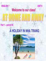 Bài soạn unit nine