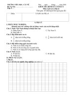 Bài giảng ĐE KT CHKI MON LS- ĐL