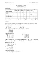 đề thi toán 6 học kỳI và họckỳII có đápán,ma trận