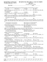 kiem tra hoc ki I Hoa nang cao 12