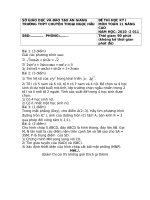 ĐỀ THI K11-NÂNG CAO