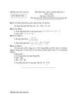 Tài liệu ĐÈ THI -ĐÁP ÁNHKI 10-11