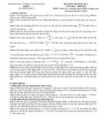 Đề ôn HK I Lý 12 số 7