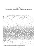 1795-1809 - the Romantic appropriation of Kant (II) - Schelling