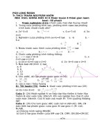 Đề KSCL Toán 8 giữa HK II (2005-2006)