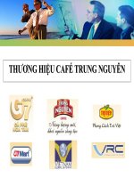 THƯƠNG HIỆU CAFÉ TRUNG NGUYÊN 