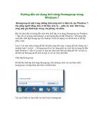 Bài soạn Hướng dẫn sử dụng tính năng Homegroup trong Windows 7